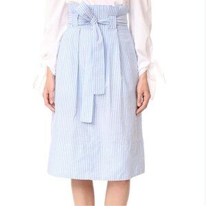 Club Monaco Striped Blue and White Skirt - Size 4
